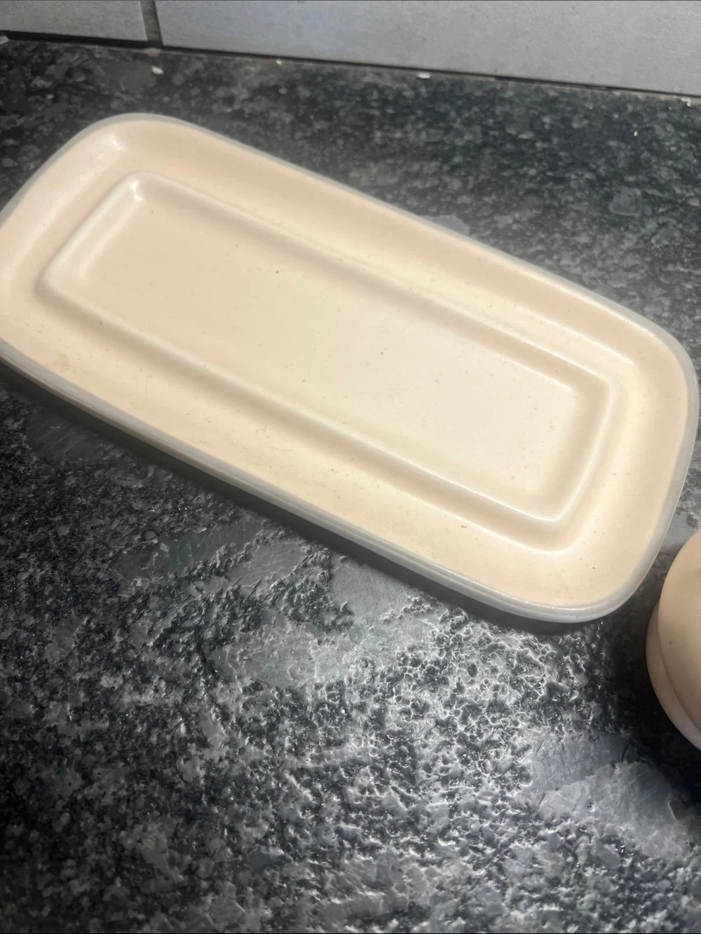 Pfaltgraff REMEMBRANCE Floral Ceramic Butter Dish with Salt & Pepper Shakers